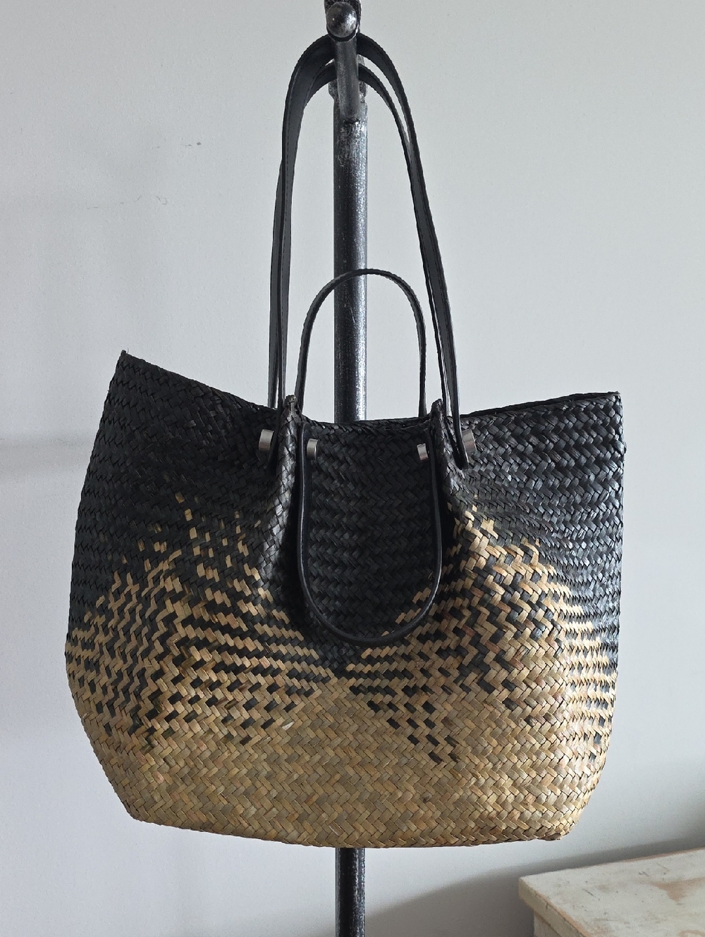 All Saints Arlington Straw Tote - Picture 2 of 13